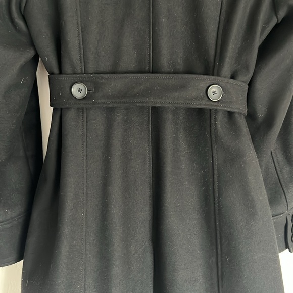 Military black wool dress coat by The Gap. Excellent condition fully lined. - Picture 7 of 11
